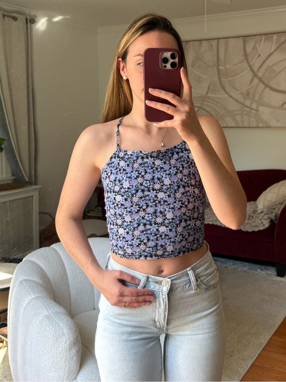 Floral crop top